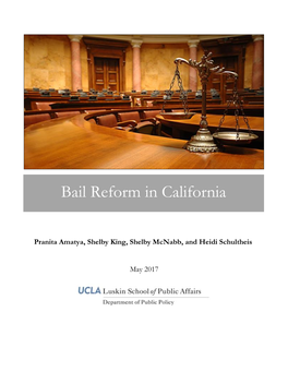 Bail Reform in California
