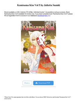 Kamisama Kiss Vol 5 by Julietta Suzuki