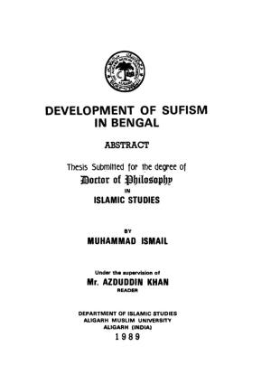 Development of Sufism in Bengal