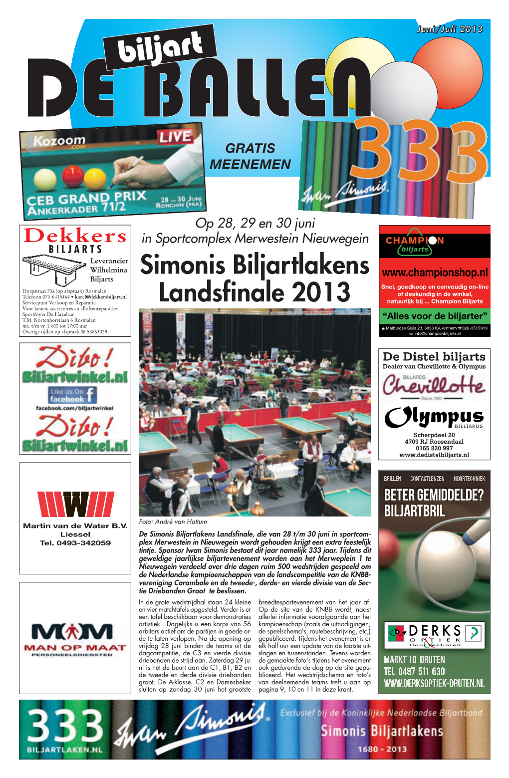 Simonis Biljartlakens Landsfinale 2013