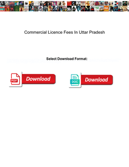 Commercial Licence Fees in Uttar Pradesh