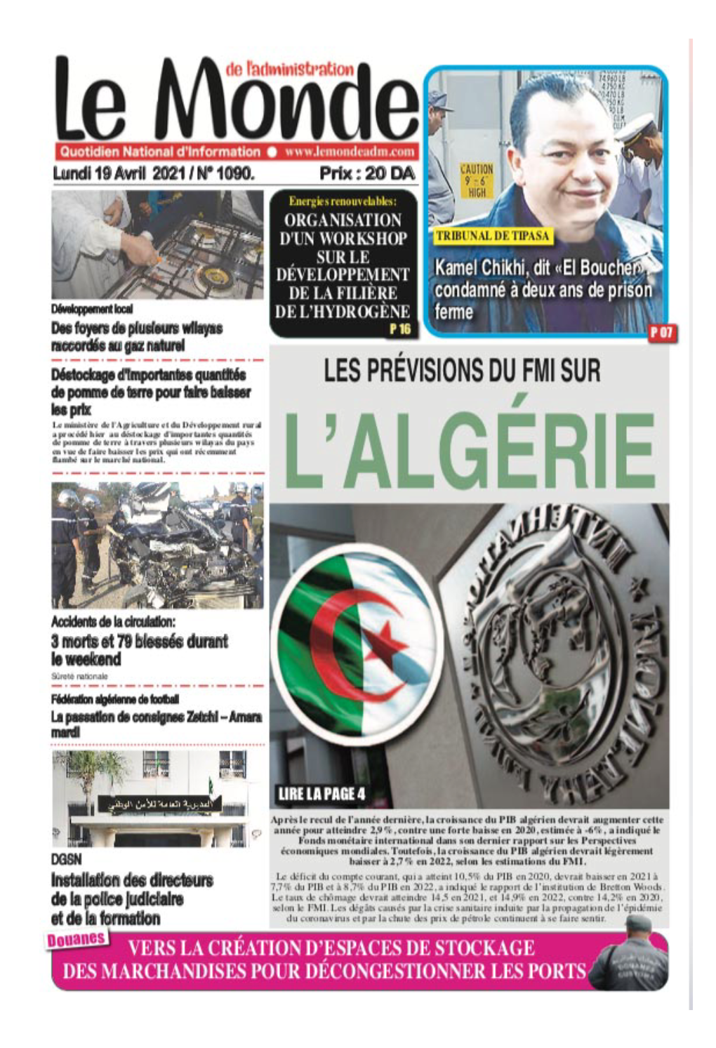 Edition De 19-04-2021