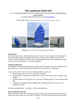 1 the Cambered Junk Sail , Ver 20071228-1.Pdf