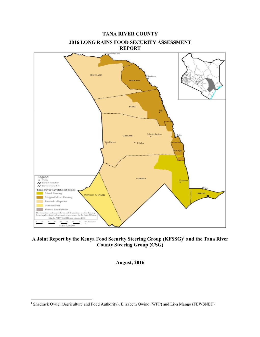 County/District Report Format