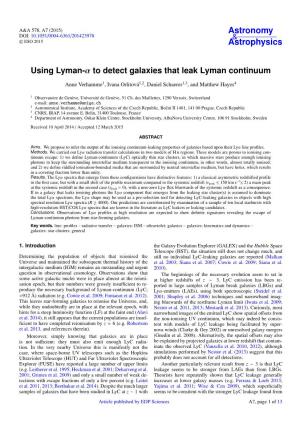 Using Lyman-Α to Detect Galaxies That Leak Lyman Continuum
