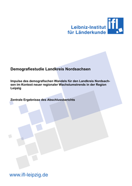 Demografiestudie Landkreis Nordsachsen