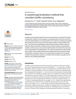 A Coastline Generalization Method That Considers Buffer Consistency