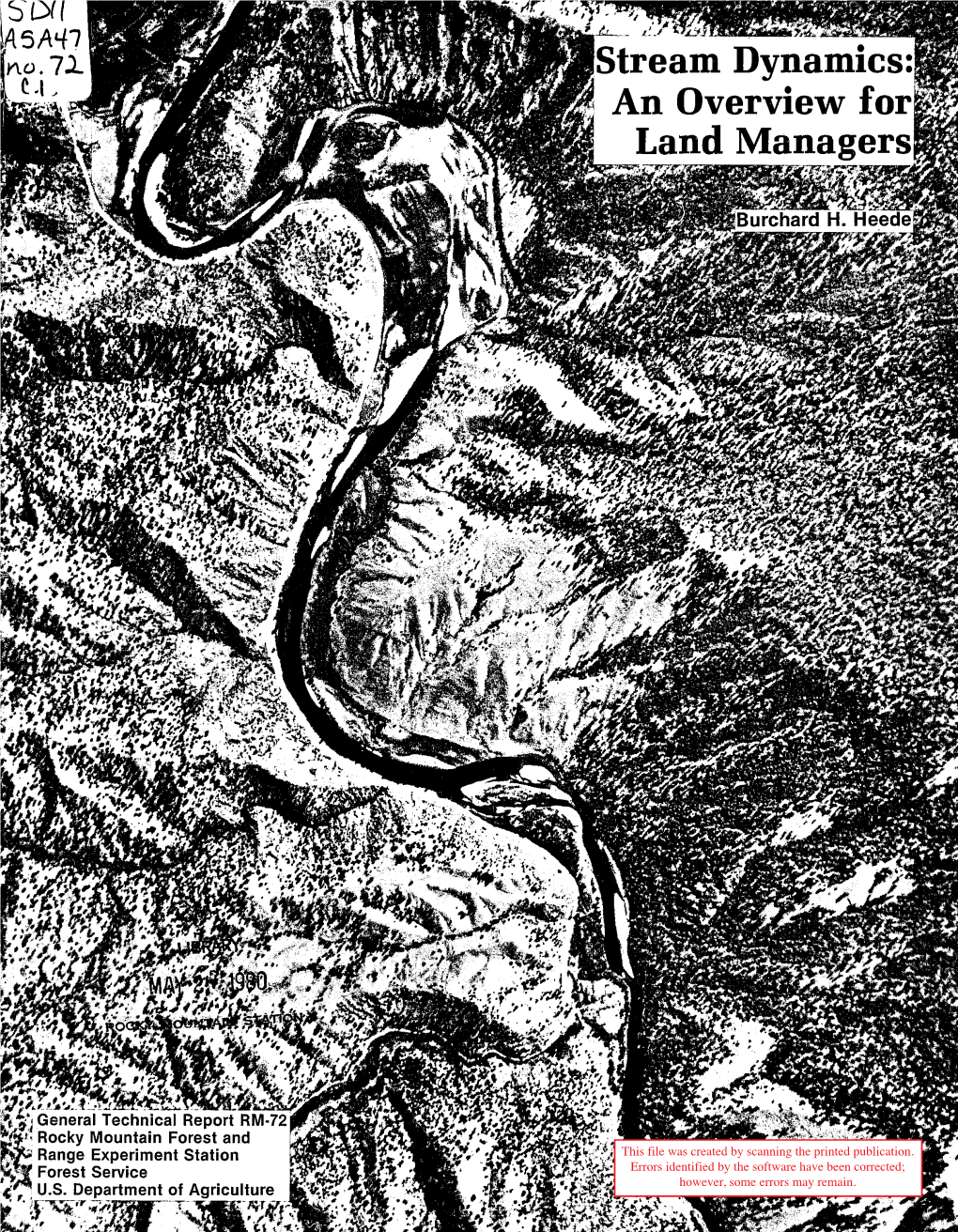 Stream Dynamics Are Demonstrated Through Dis- Cussion of Processes and Process Indicators; Theory Is Included Only Where Helpful to Explain Concepts