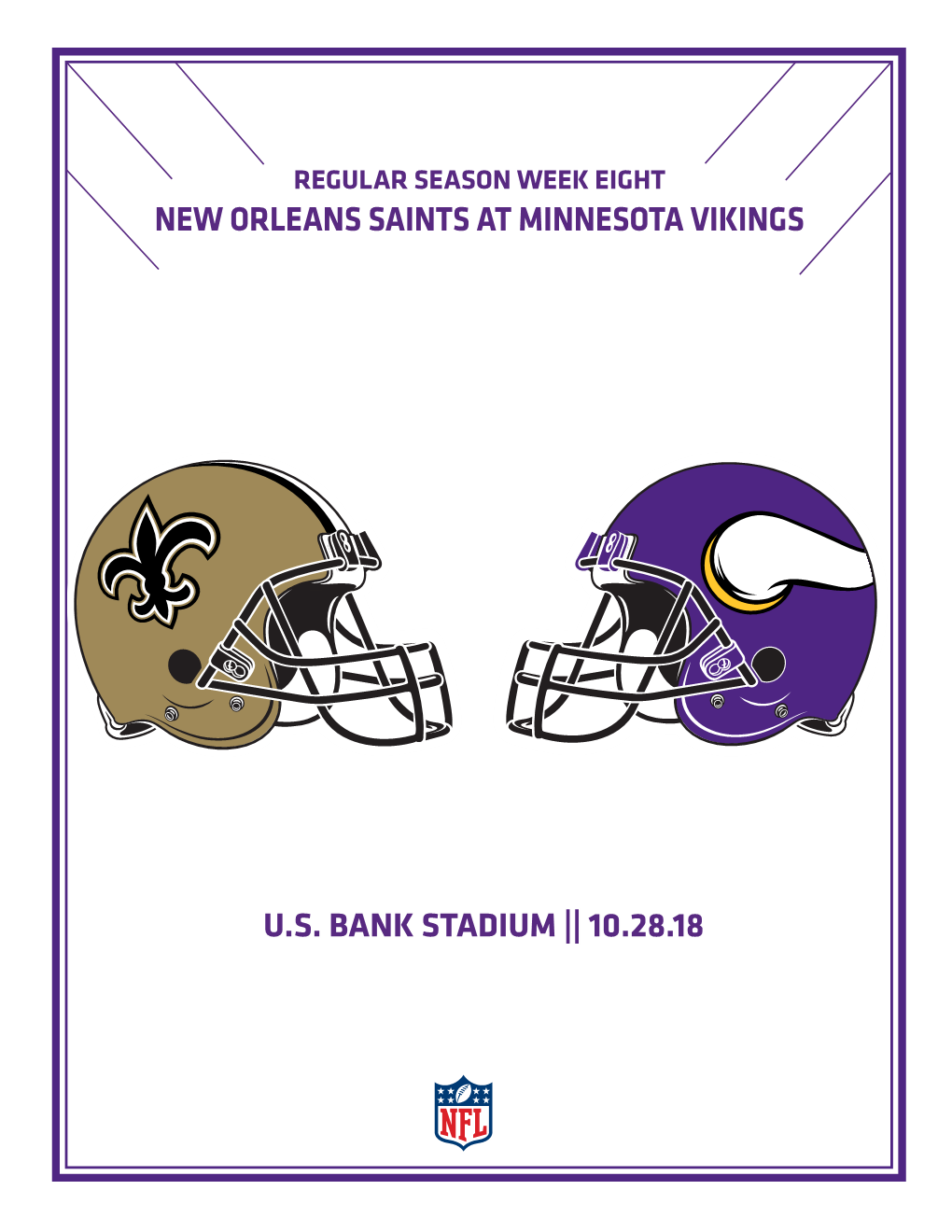 U.S. Bank Stadium || 10.28.18 New Orleans Saints at Minnesota Vikings