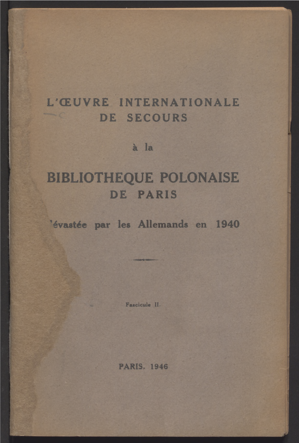 Bibliotheque Polonaise De Paris