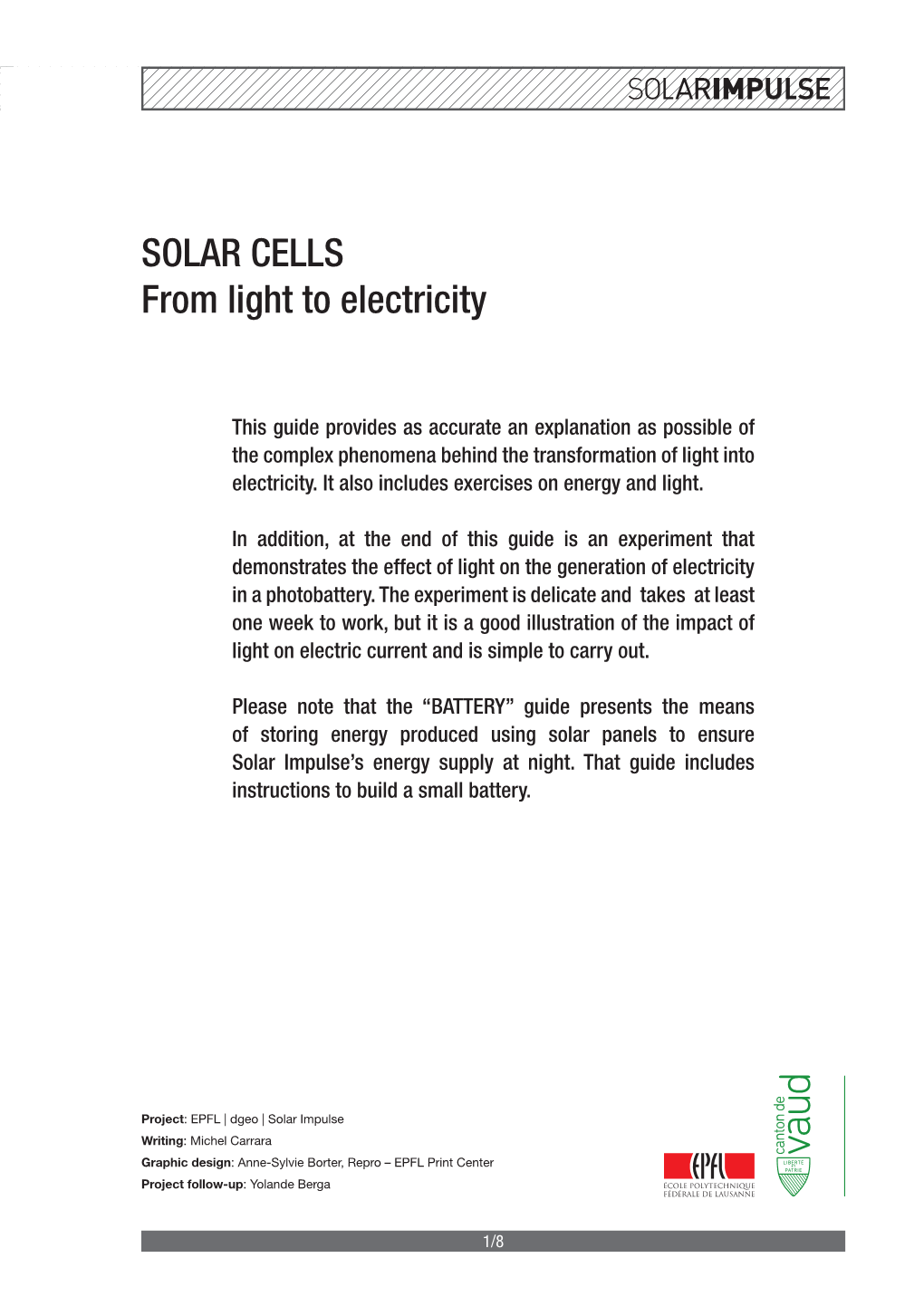 SOLAR CELLS from Light to Electricity