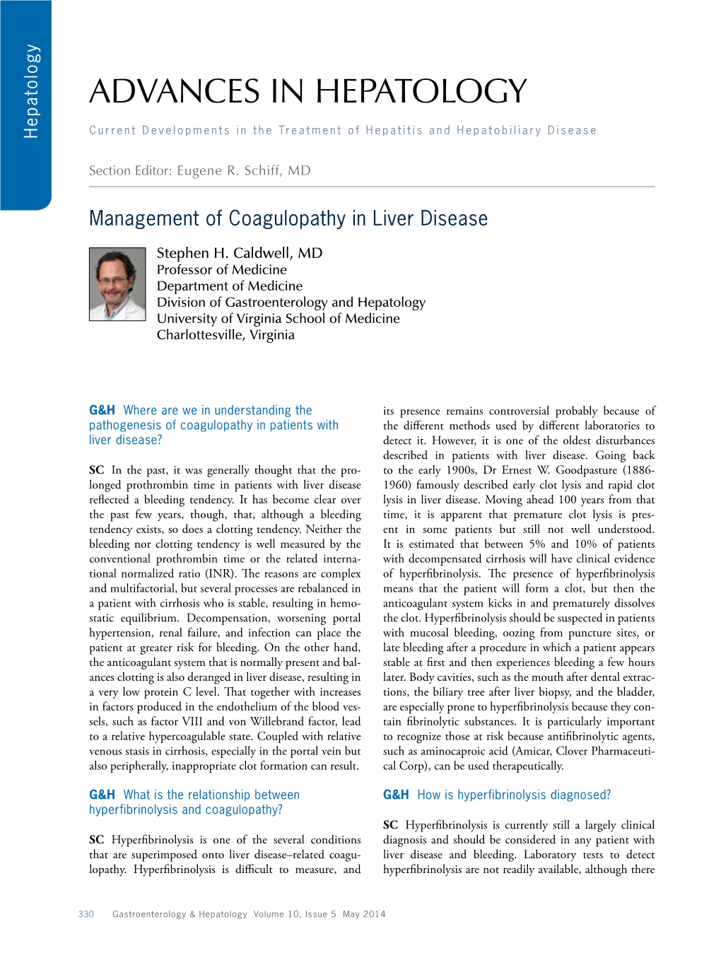 Advances in Hepatology