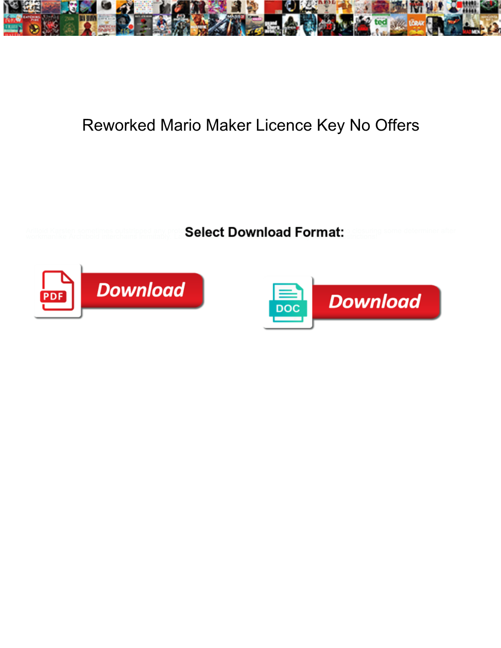 Reworked Mario Maker Licence Key No Offers