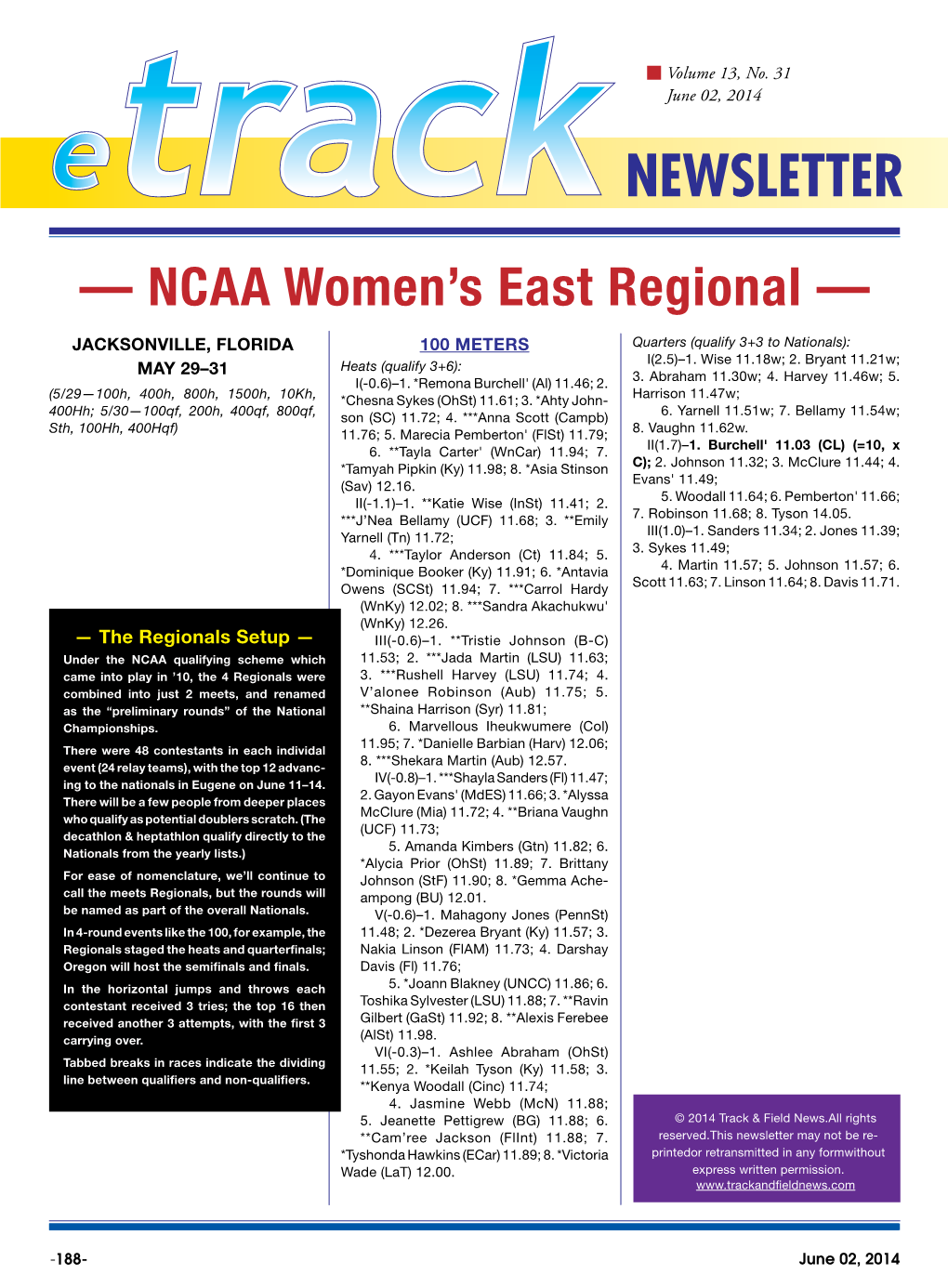 — NCAA Women's East Regional —