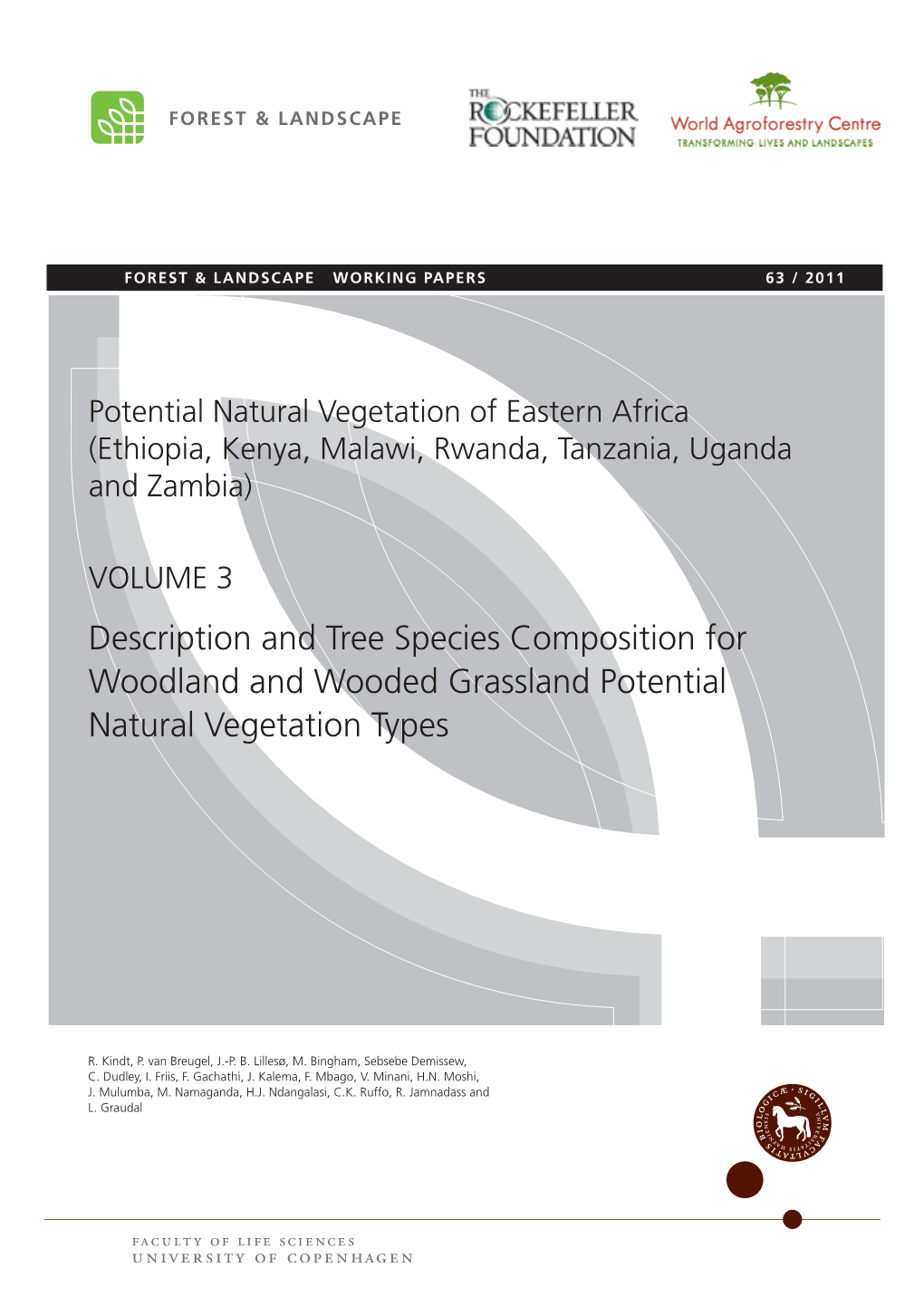 Description and Tree Species Composition for Woodland and Wooded Grassland Potential Natural Vegetation Types