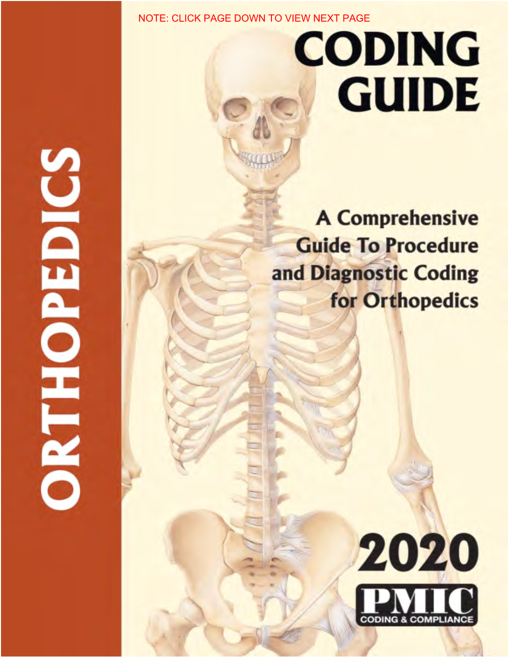 Coding Guide Orthopedics Sample