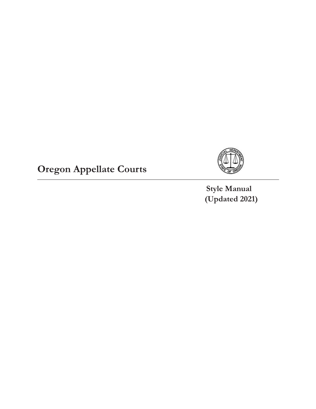 Oregon Appellate Courts