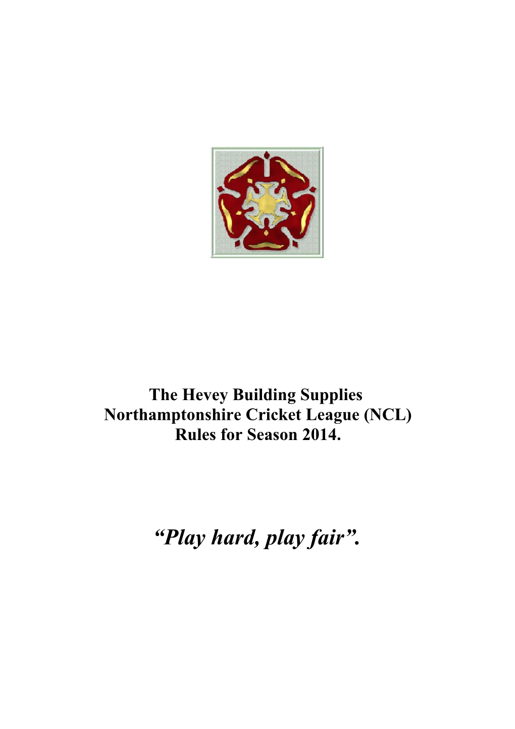 Northamptonshire Cricket League (NCL)