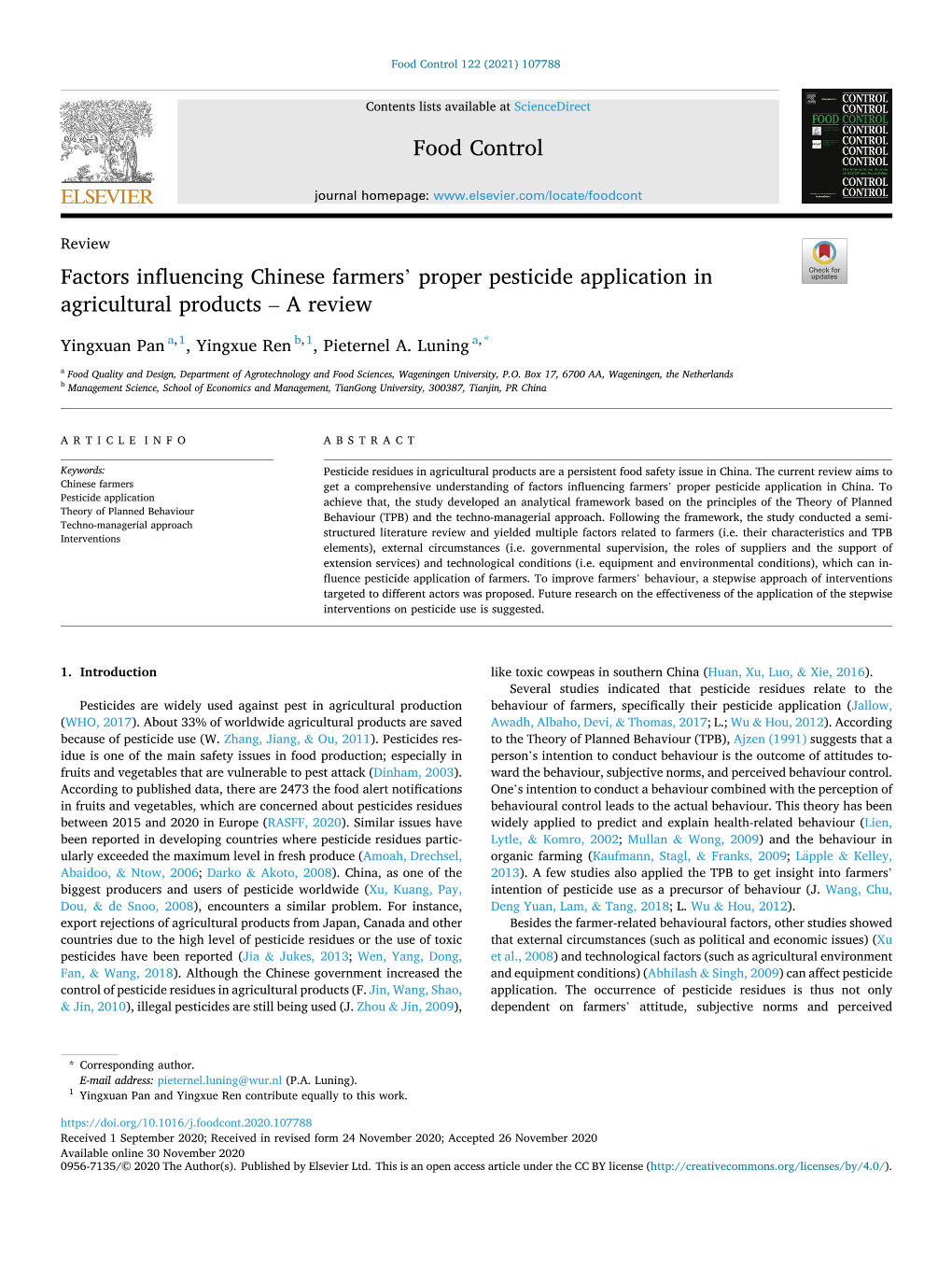 Proper Pesticide Application in Agricultural Products Â&#X80