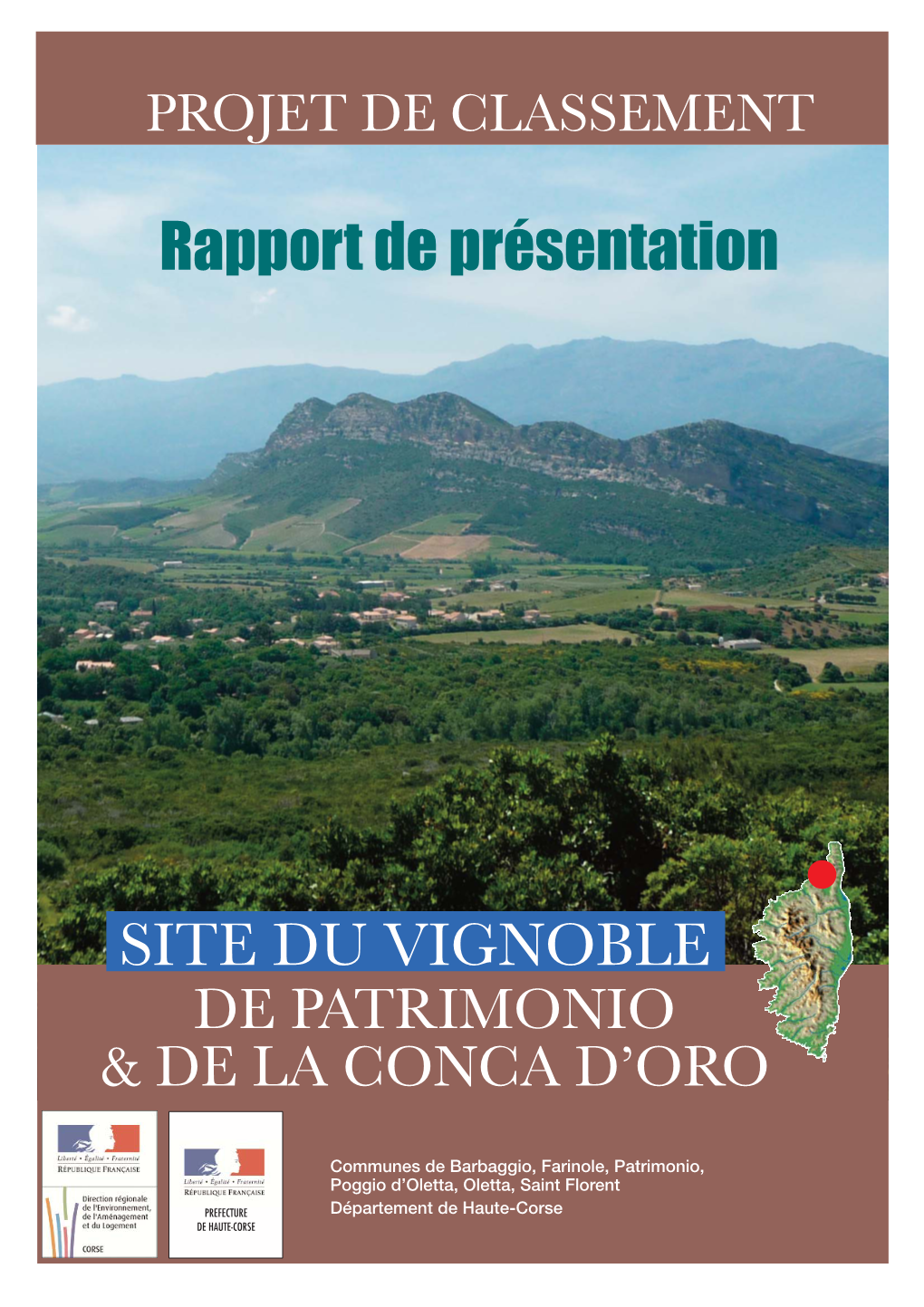 Rapport Projet Classement Vignoble De Patrimonio