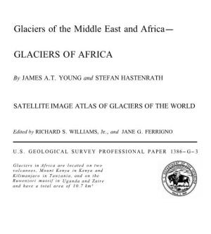 Glaciers of the Middle East and Africa- GLACIERS of AFRICA