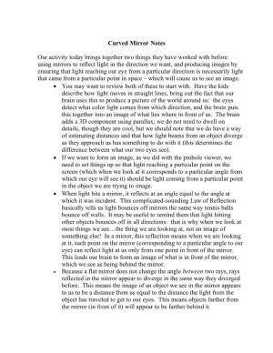 Curved Mirror Notes.Pdf
