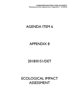 Agenda Item 6 Appendix 8 2018/0151/Det Ecological