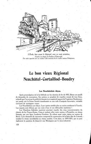 Le Régional Neuchâtel-Cortaillod-Boudry
