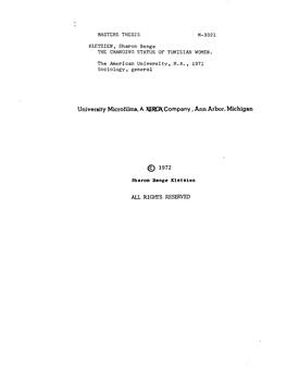 University Microfilms, a XEROX Company , Ann Arbor, Michigan