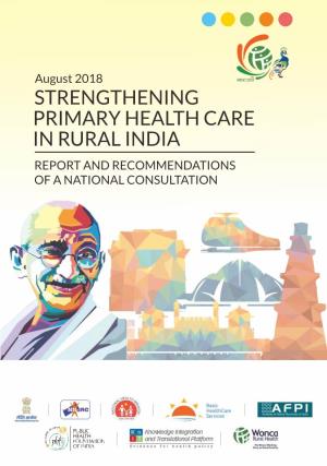 Strengthening Primary Healthcare in Rural India