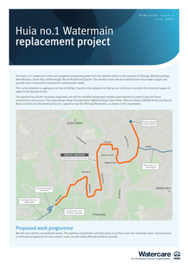 Huia No.1 Watermain Replacement Project