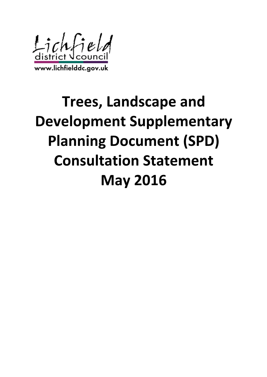 Trees, Landscaping & Development SPD