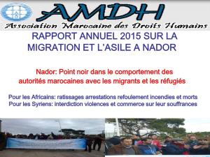 Rapport Migration 2015 AMDH Nador