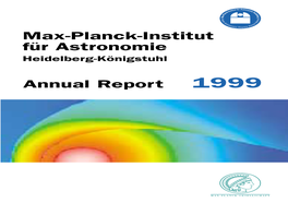 Max-Planck-Institut Für Astronomie, Annual Report 1999