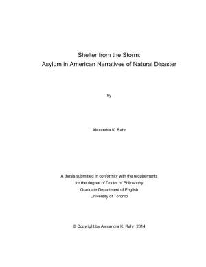 Asylum in American Narratives of Natural Disaster