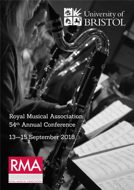 Conference Programme 19 Schedule Outline 19 RMA Events and Committee Meetings 20 Thursday, 13 September 21 Friday, 14 September 36 Saturday, 15 September 53