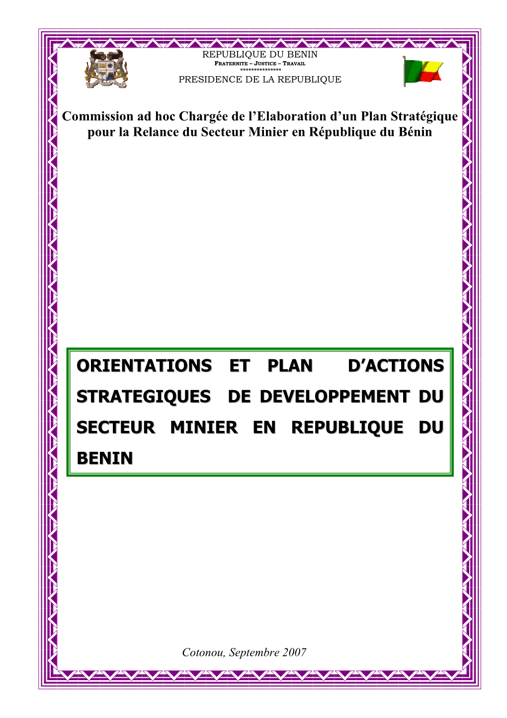 Plans D'actions Mines Document Principal