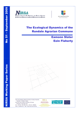 'From India to Ireland', Marx on the Agrarian Commune: the Internal Dynamics of the Irish Rundale Commune