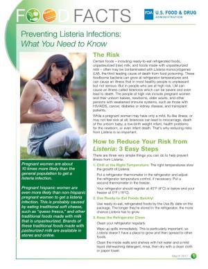 Preventing Listeria Infections