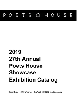 2019 27Th Annual Poets House Showcase Exhibition Catalog