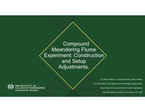 Compound Meandering Flume Experiment: Construction and Setup Adjustments