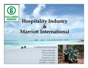 Hospitality Industry & Marriott International