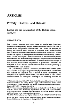ARTICLES Poverty, Distress, and Disease