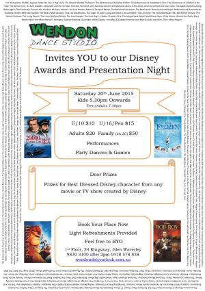 Wendon Mid-Year Disney Awards and Presentation Night