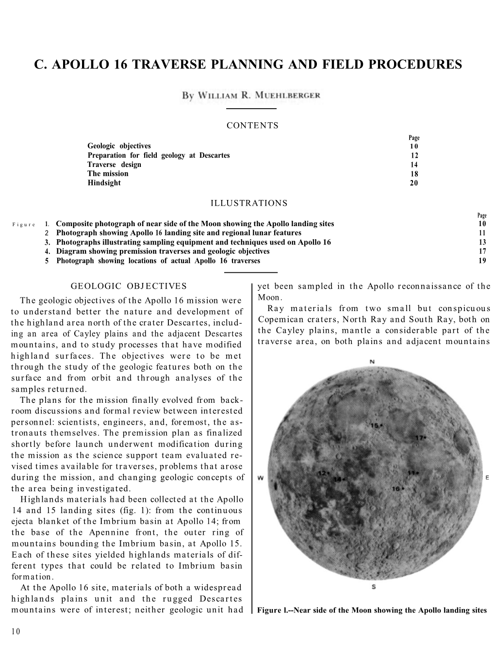 C. Apollo 16 Traverse Planning and Field Procedures