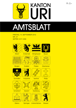 Amtsblatt Kanton