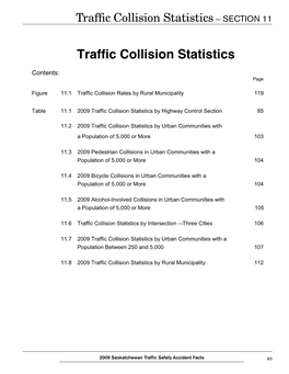 Traffic Collision Statistics– SECTION 11