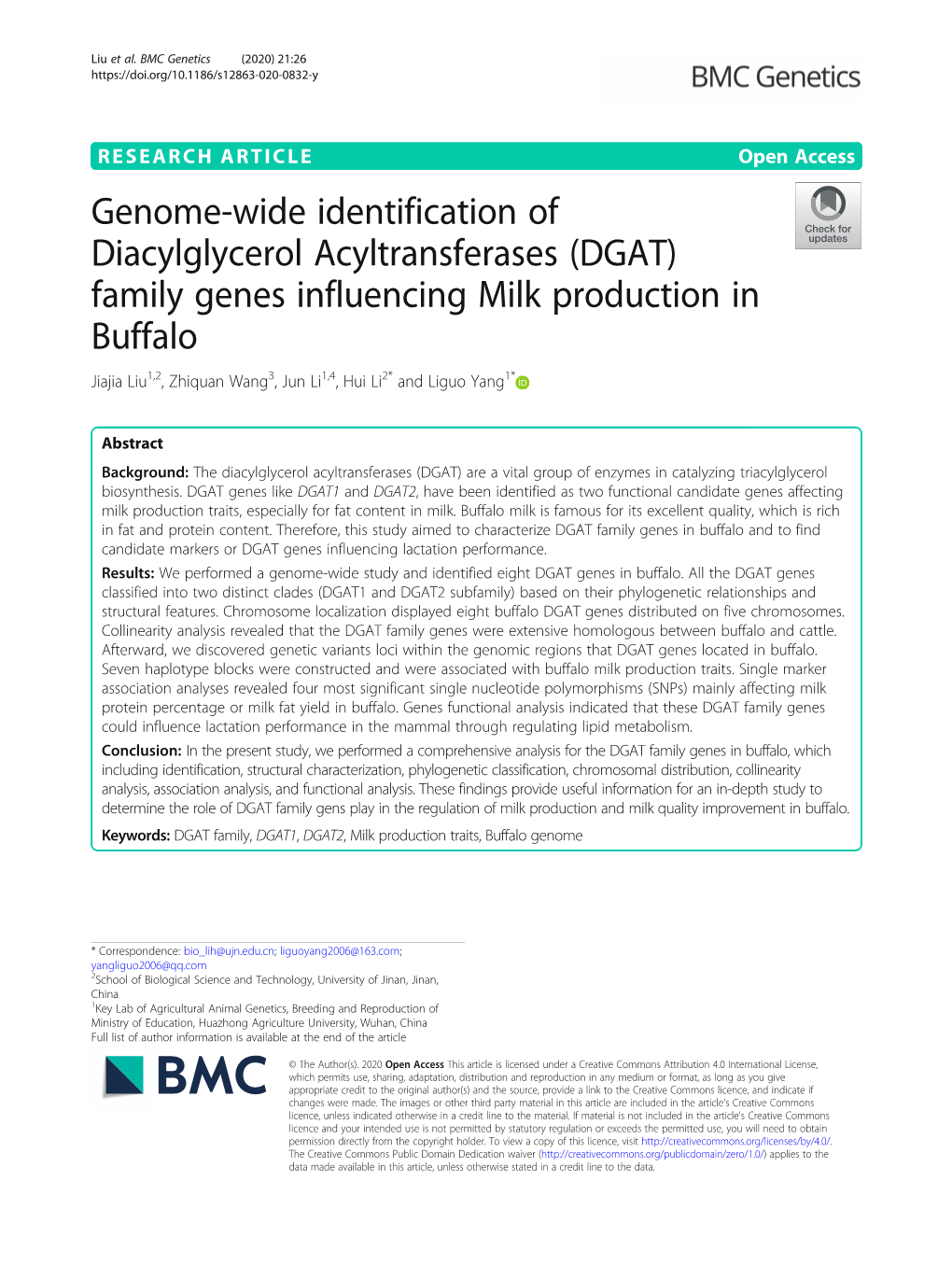 Genome-Wide Identification of Diacylglycerol Acyltransferases