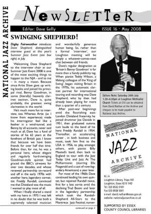 ISSUE 16 ° May 2008 Swinging Shepherd!