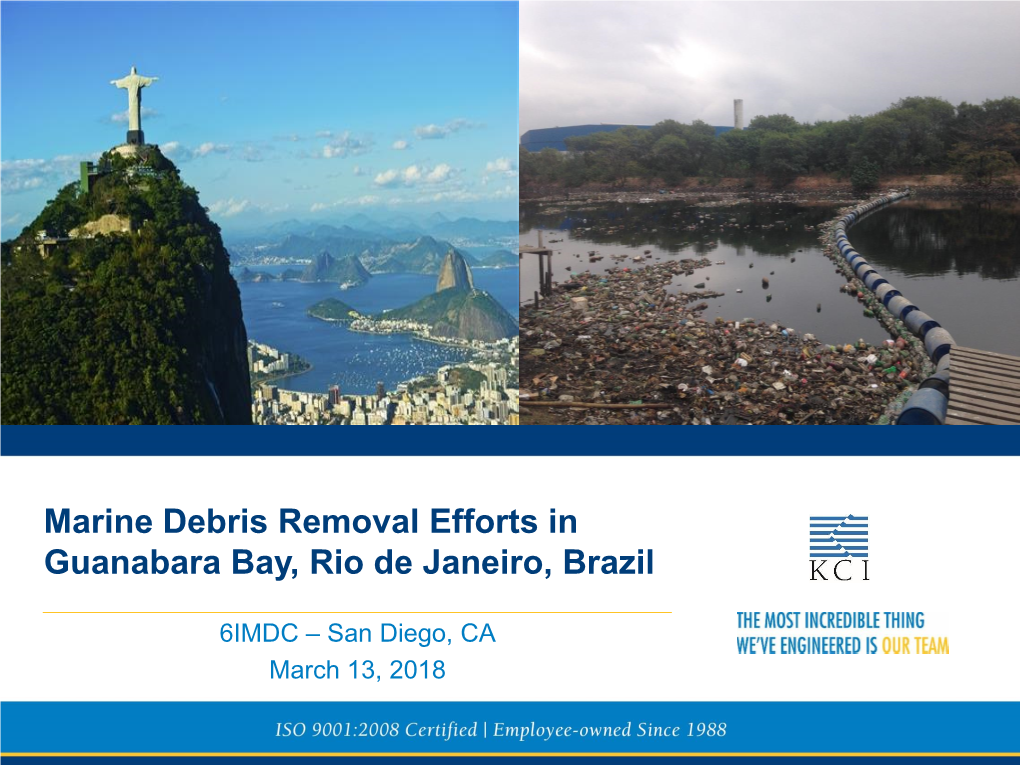 Marine Debris Removal Efforts in Guanabara Bay, Rio De Janeiro, Brazil